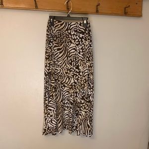 Long patterned skirt